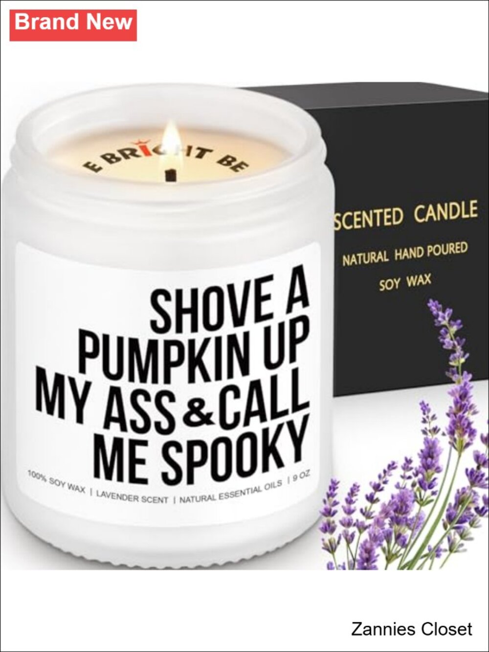 👻 Funny Halloween Soy Wax Candle 9oz Spooky Season Gift Fall Decor